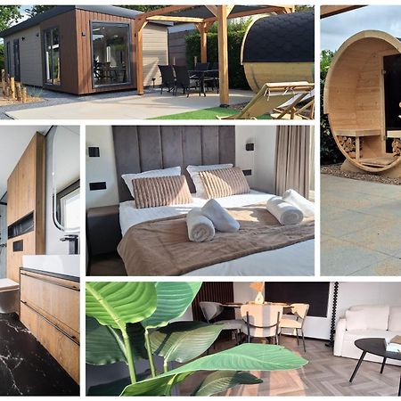 'Relax Lodge Sea' - Wellness Lodge In Zeeland - Private Sauna - Airco - Garden - Outdoor Swimming Pool - Free Wifi, Towels & Bed Linen Heinkenszand Esterno foto