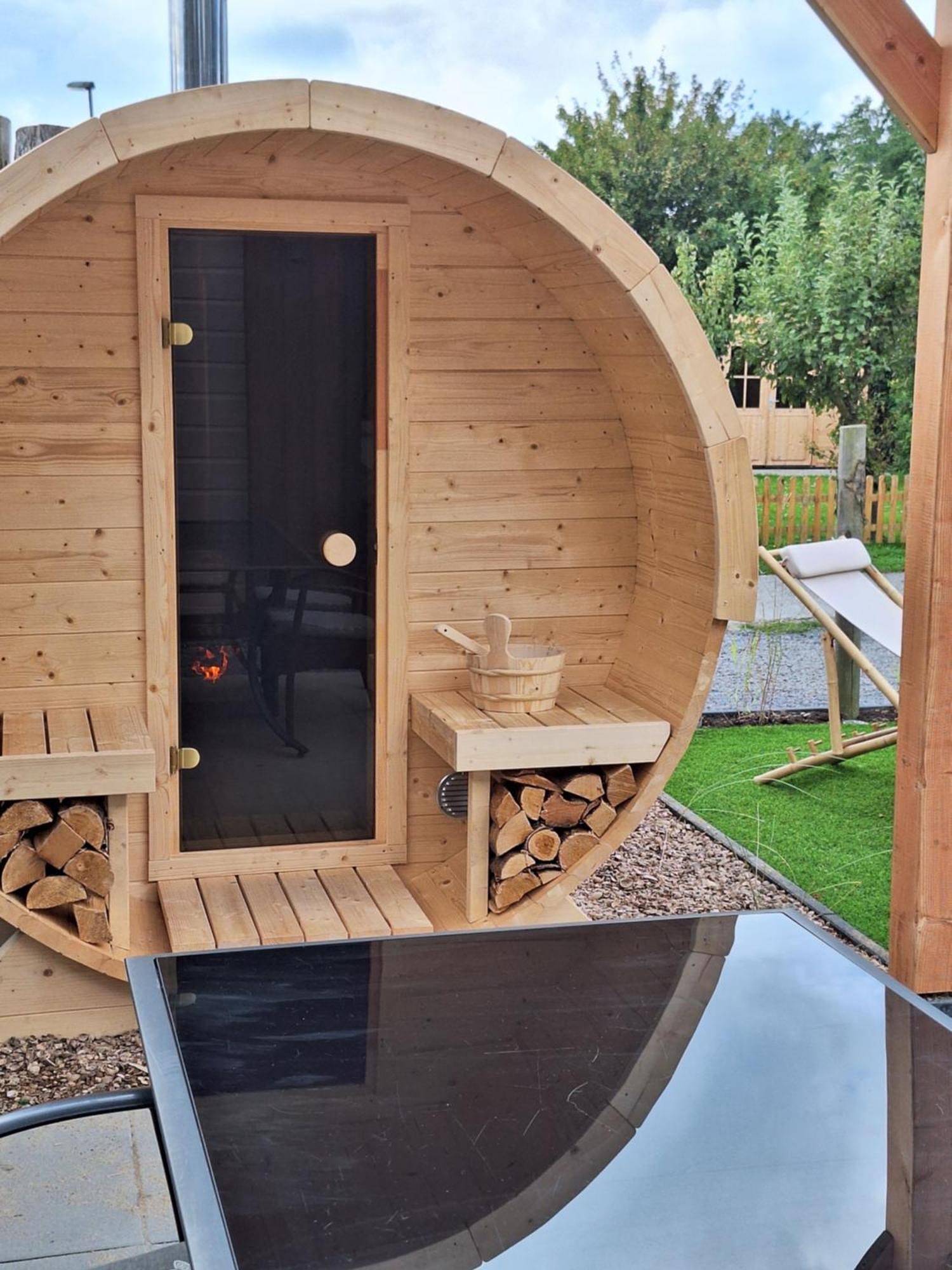 'Relax Lodge Sea' - Wellness Lodge In Zeeland - Private Sauna - Airco - Garden - Outdoor Swimming Pool - Free Wifi, Towels & Bed Linen Heinkenszand Esterno foto